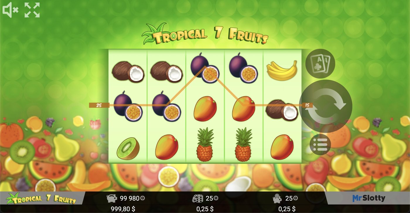 Tropical7Fruits: image of winning