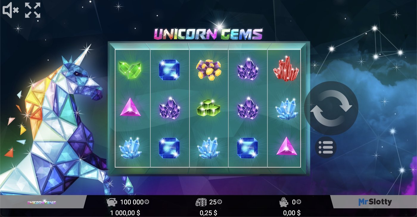 Unicorn Gems: image of main menu