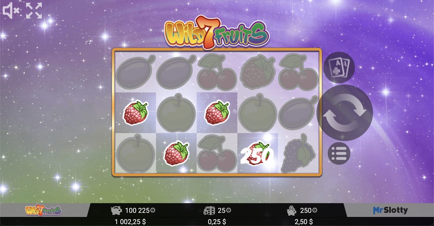 Wild7Fruits: image of winning