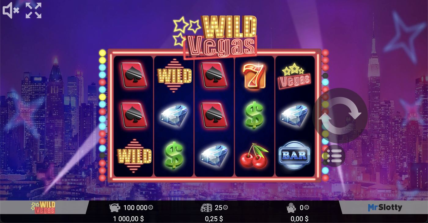 WildVegas: image of main menu
