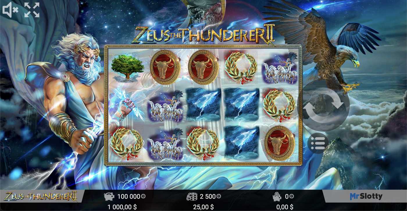 Zeus the Thunderer II: image of main menu