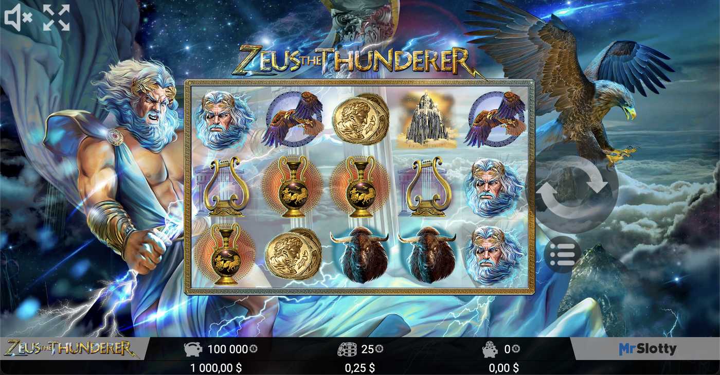 Zeus the Thunderer: image of main menu