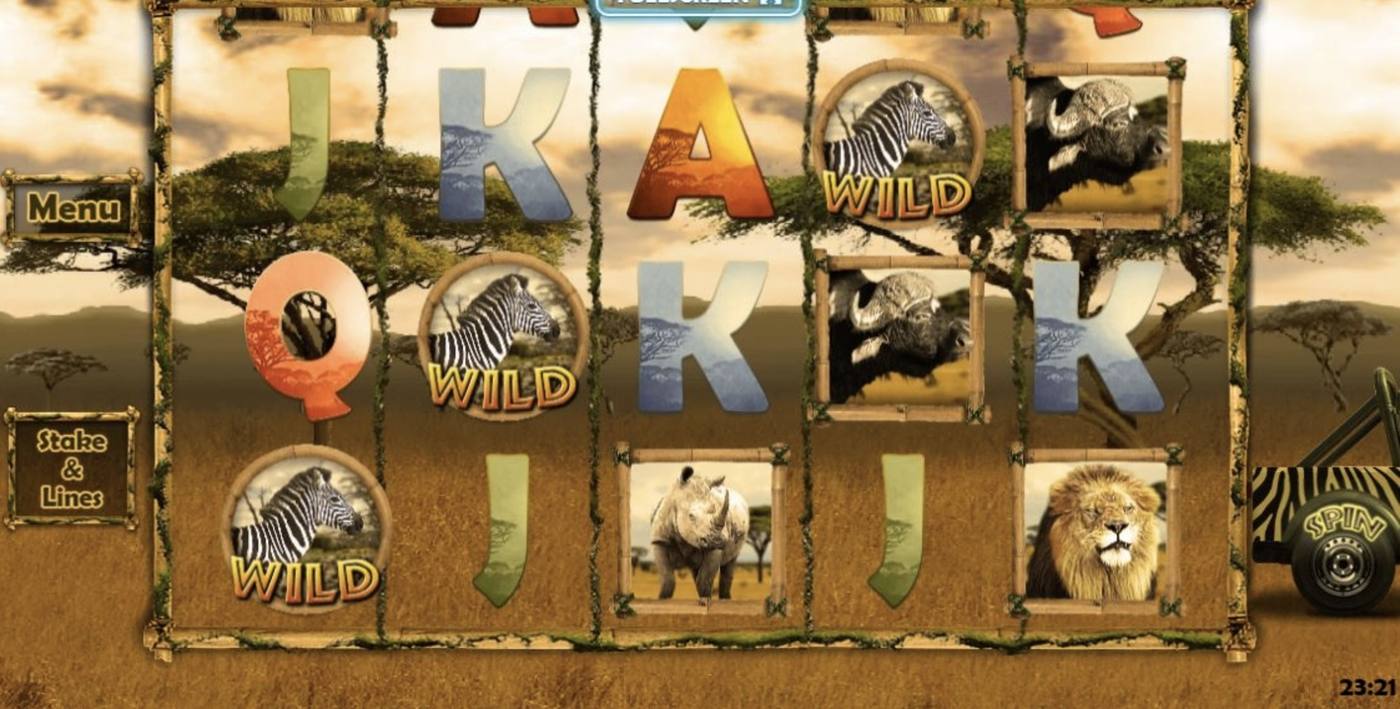 Big 5 Safari: image of main menu