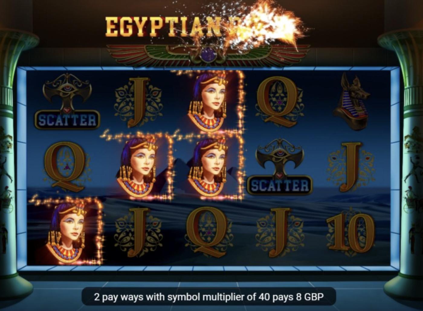 Egyptian Riches: image of winning