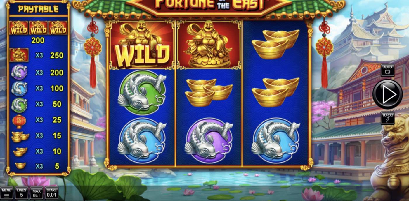 Fortune of the East: image of main menu