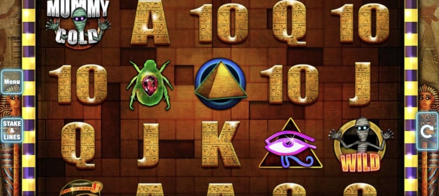 Mummy Gold: image of main menu