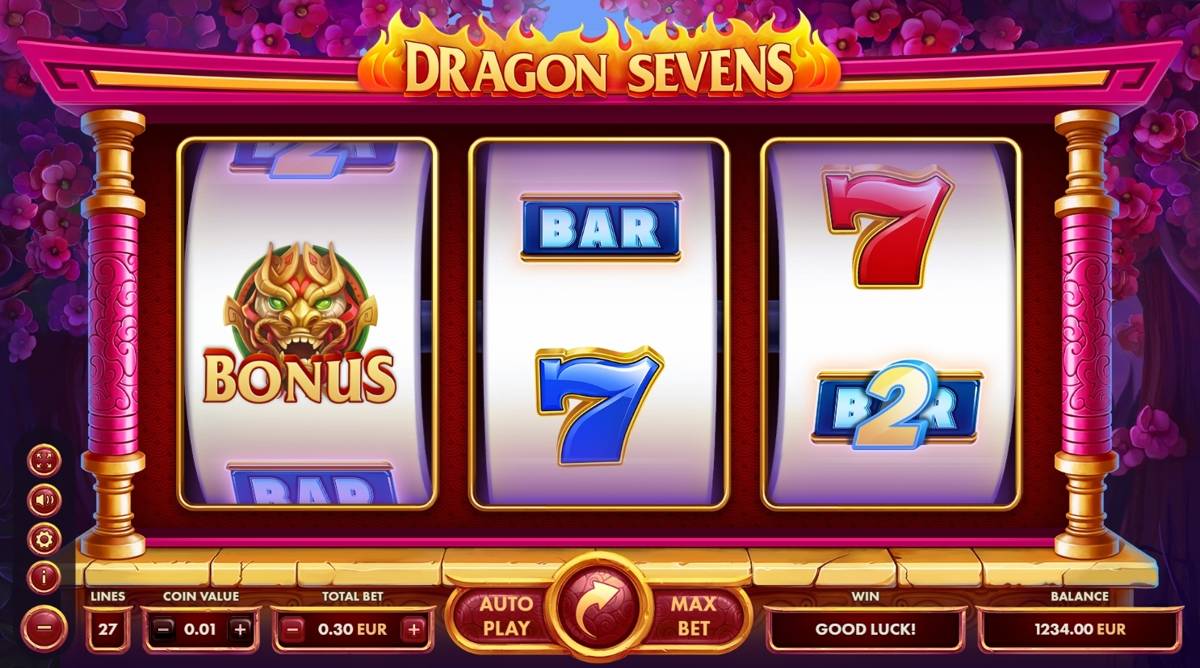 Dragon Sevens: image of main menu