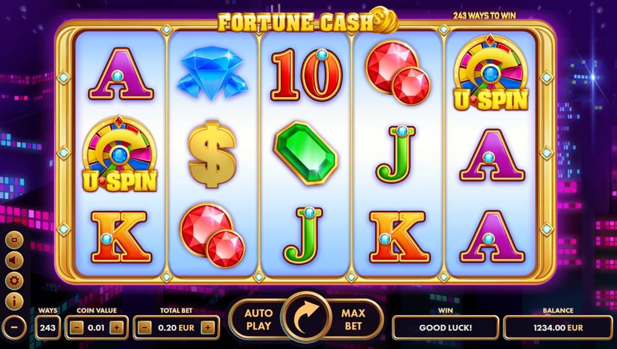 Fortune Cash: image of main menu