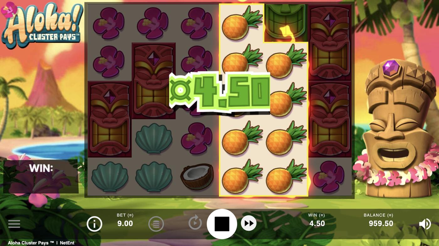 Aloha! Cluster Pays: image of winning