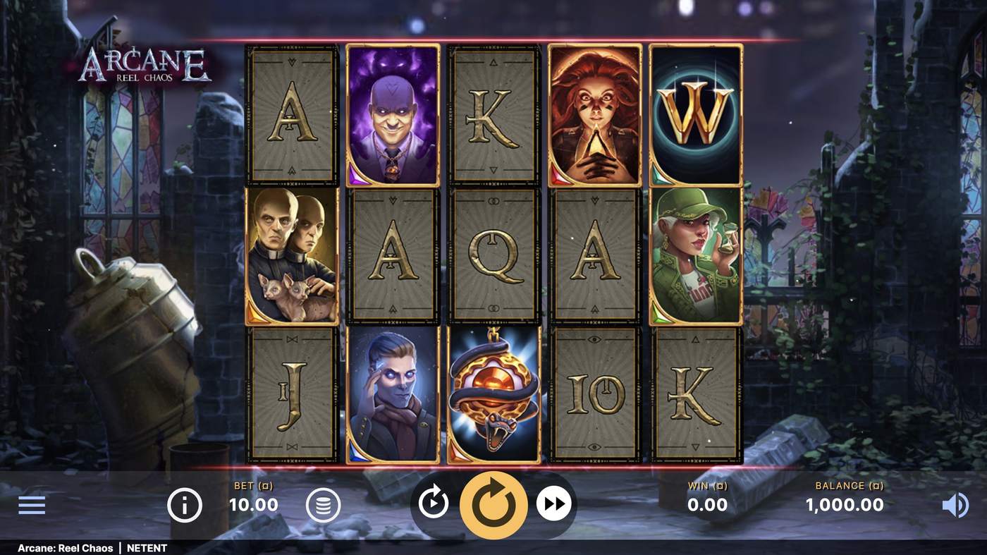 Arcane: Reel Chaos: image of main menu
