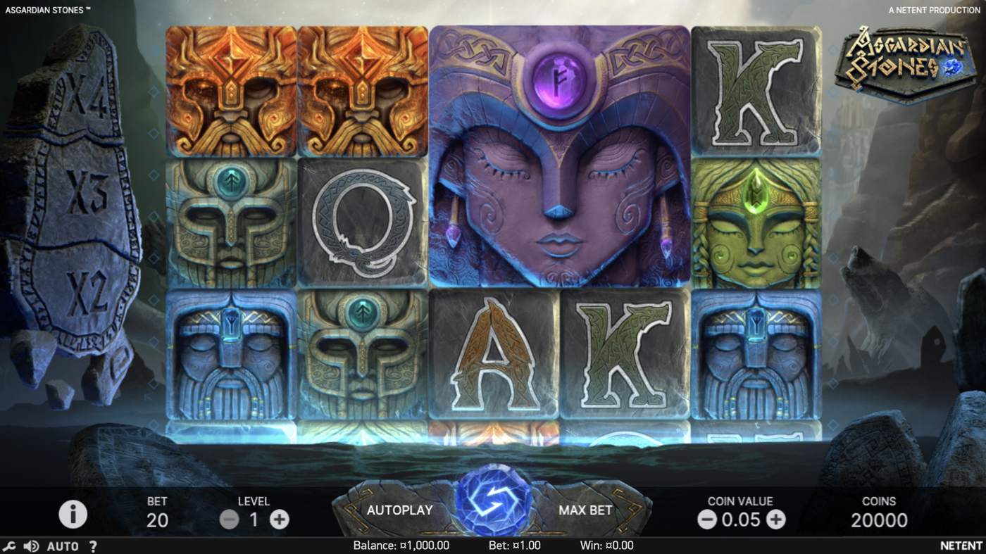 Asgardian Stones: image of main menu
