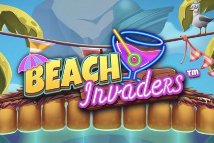 Beach Invaders Online Slot Logo