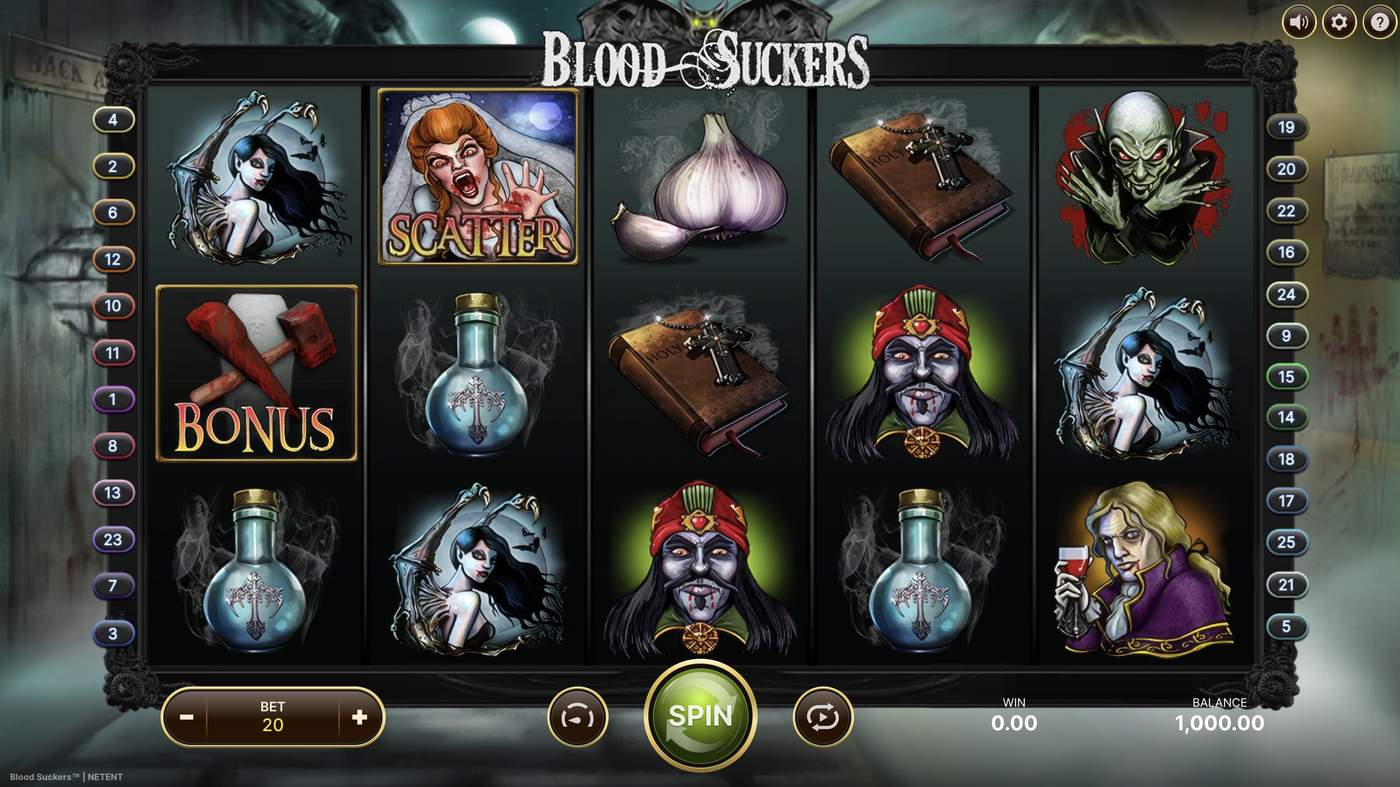 Blood Suckers: image of main menu