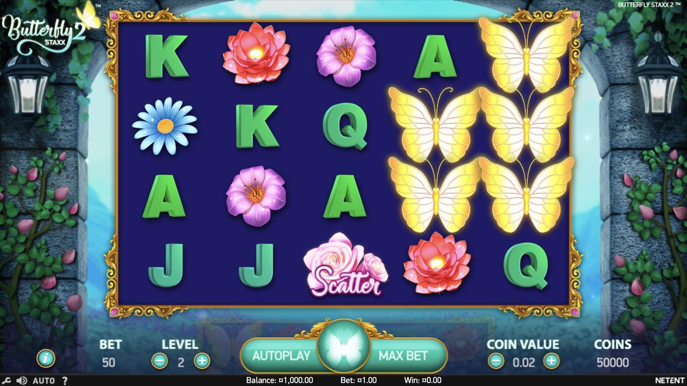 Butterfly Staxx 2: image of main menu
