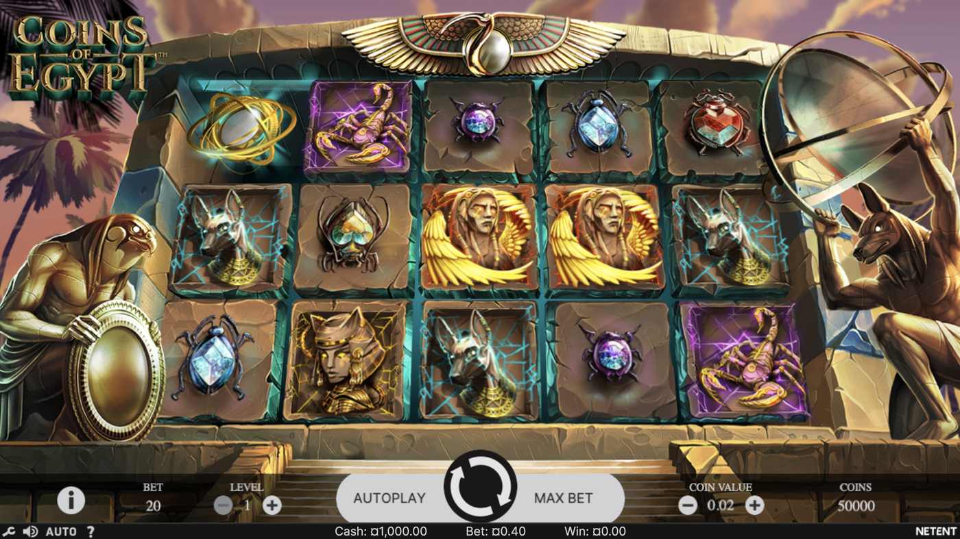 Coins of Egypt: image of main menu