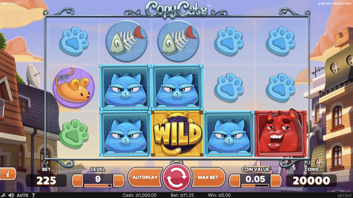 Copy Cats: image of main menu