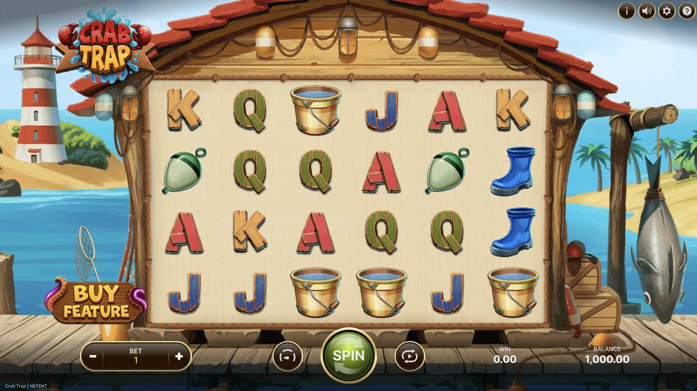 Crab Trap: image of main menu