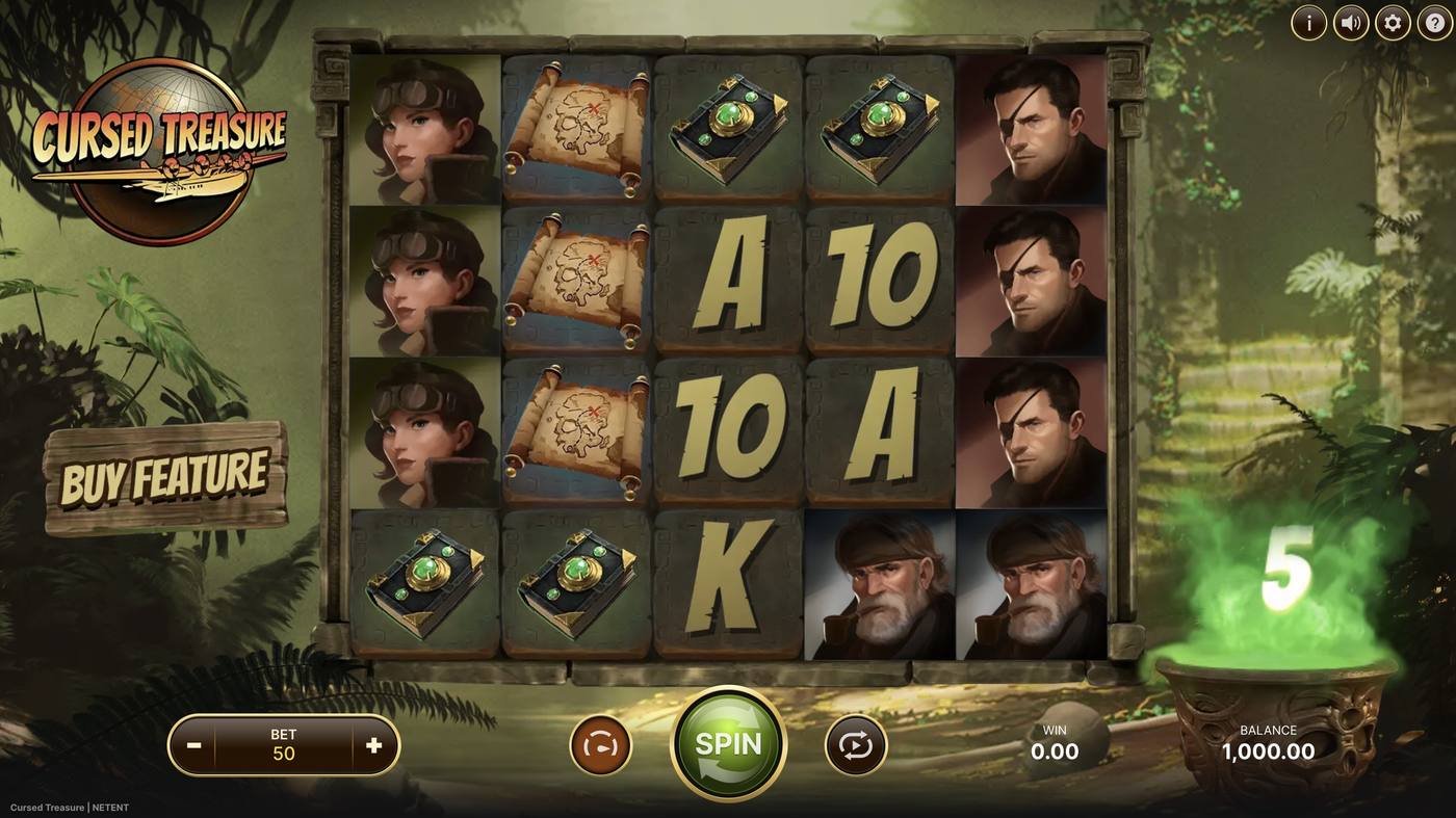 Cursed Treasure: image of main menu