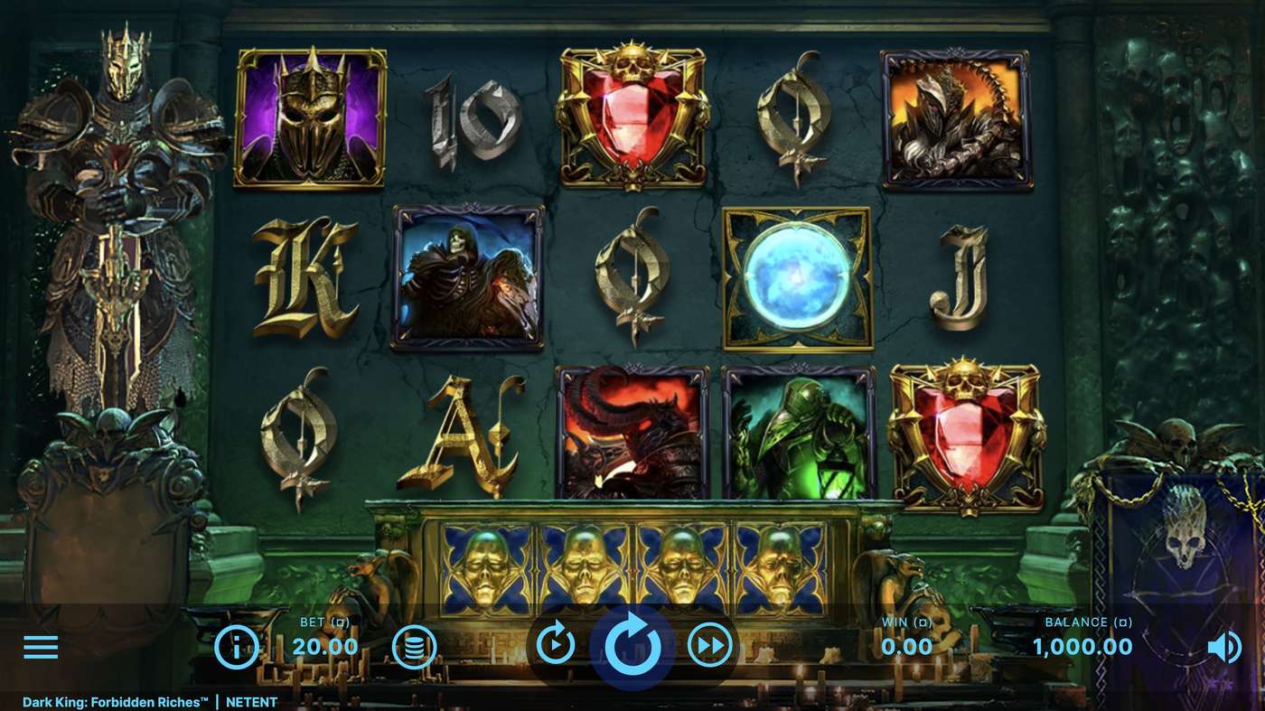 Dark King: Forbidden Riches: image of main menu