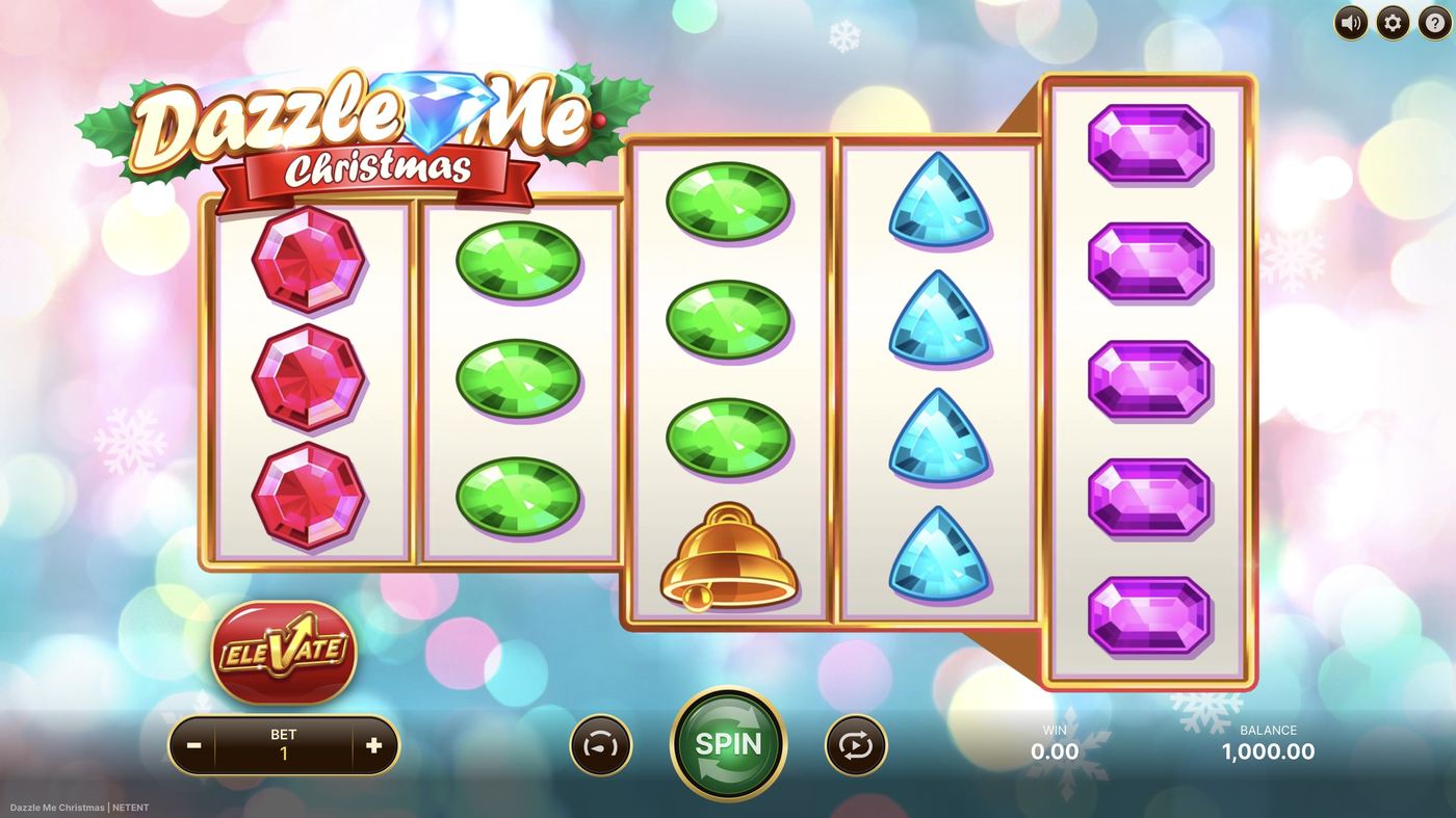 Dazzle Me Christmas: image of main menu