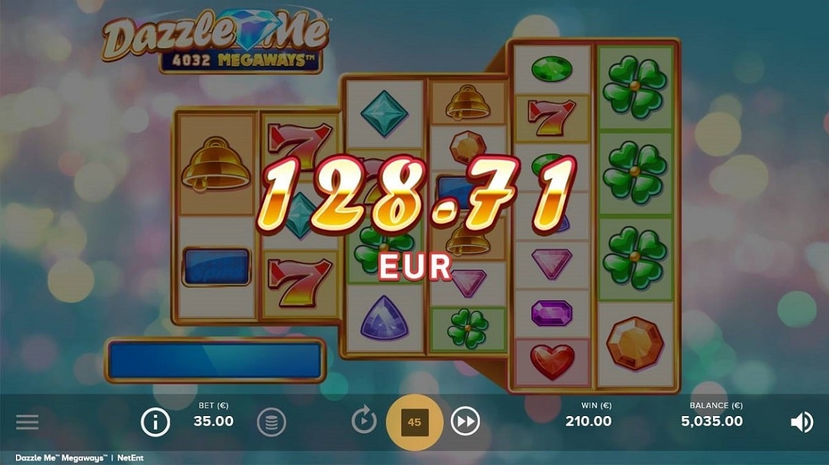 Dazzle Me Magaways: image of winning