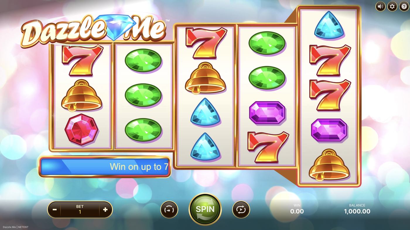 Dazzle Me: image of main menu