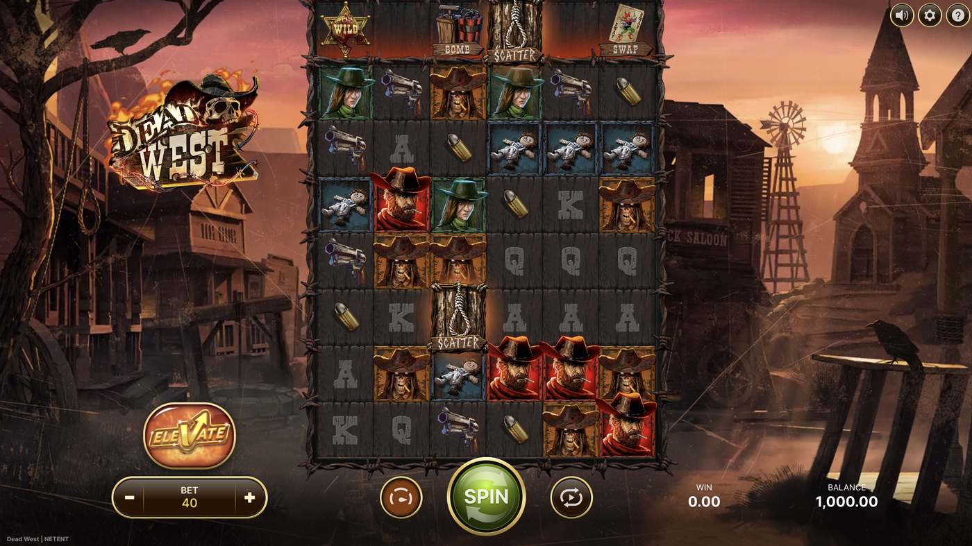 Dead West: image of main menu