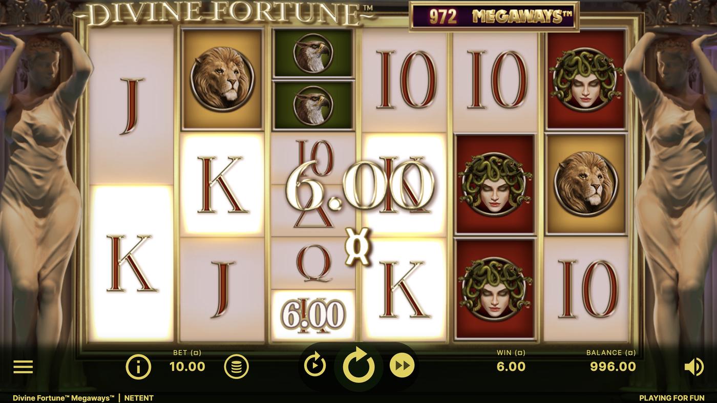 Divine Fortune Megaways: image of winning
