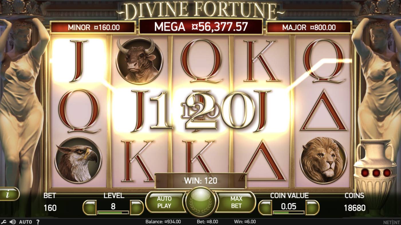 Divine Fortune: image of winning