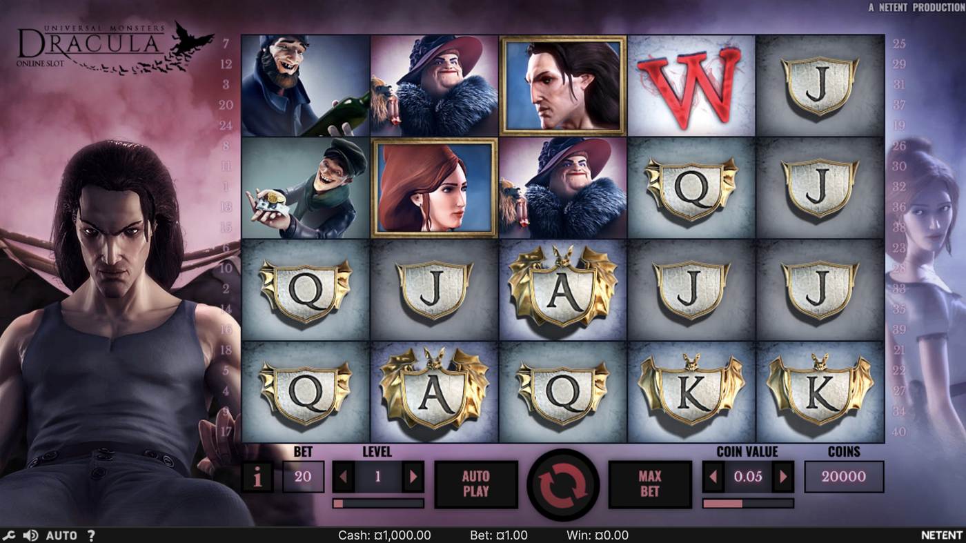 Dracula: image of main menu