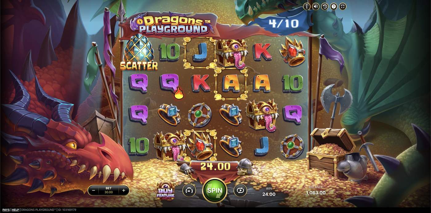Dragons Playground: image of winning