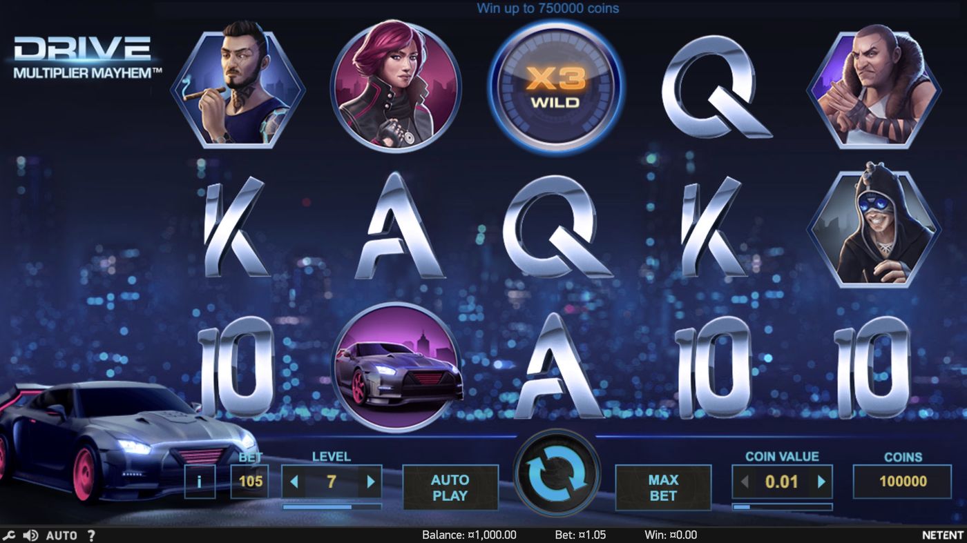 Drive: Multiplier Mayhem: image of main menu