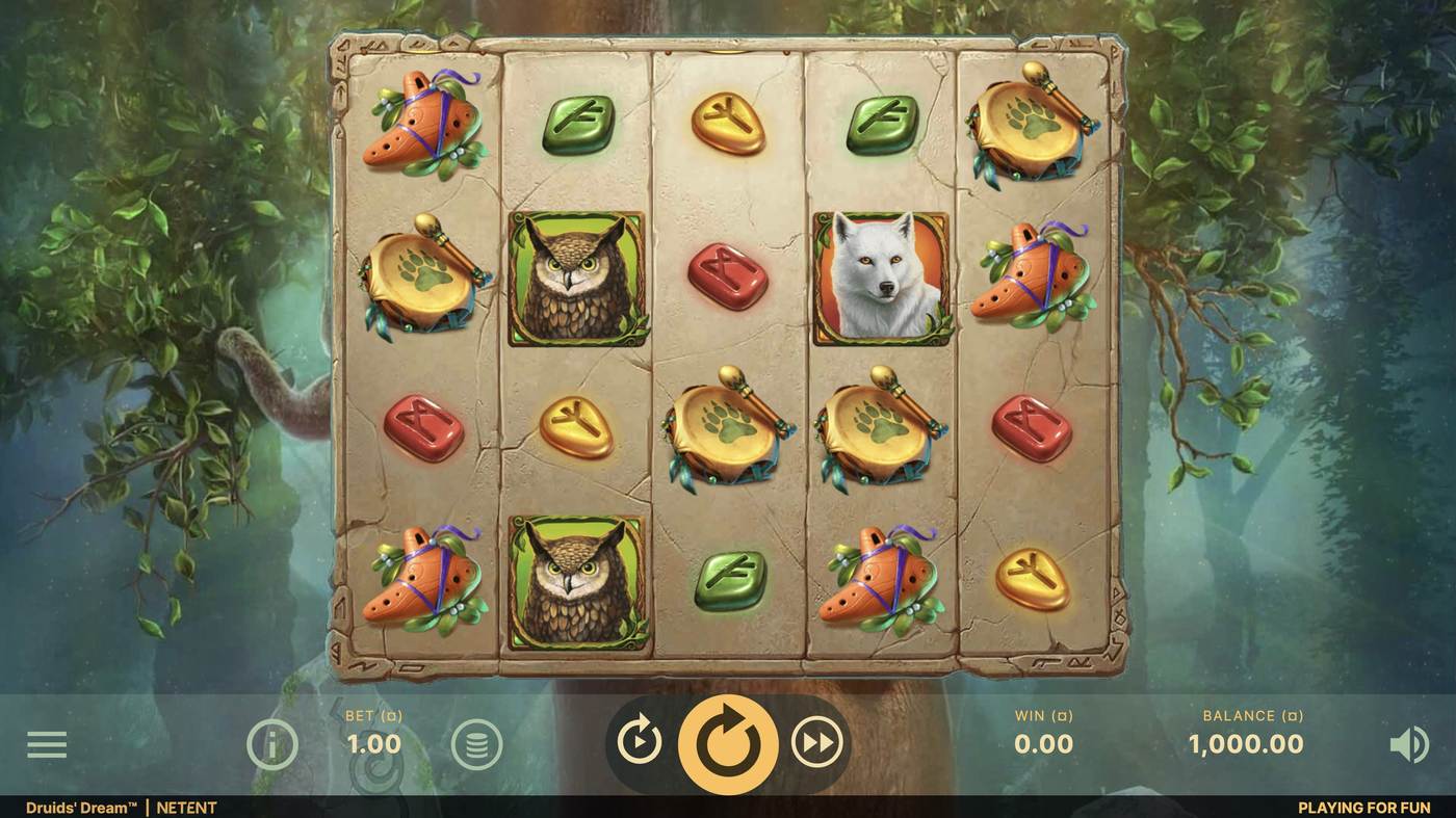Druids' Dream: image of main menu