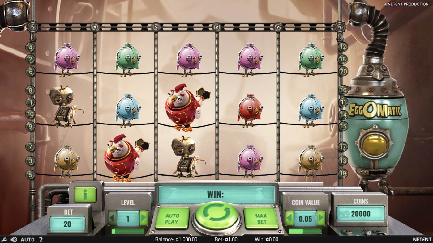EggOMatic: image of main menu