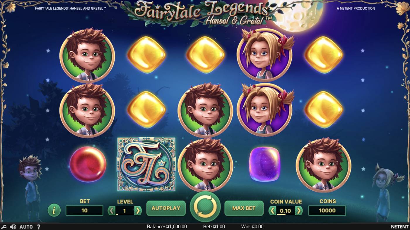 Fairytale Legends: Hansel and Gretel: image of main menu