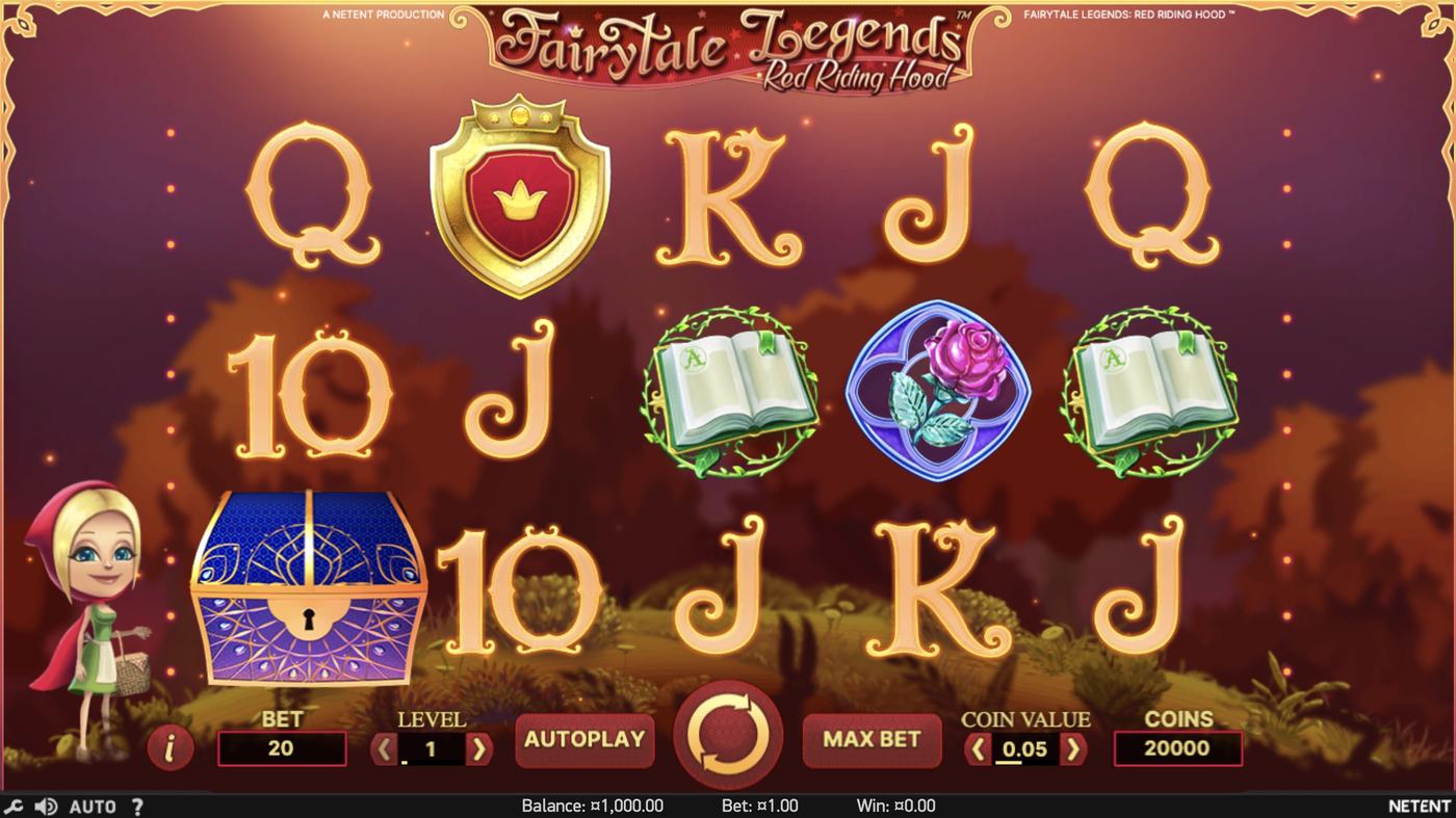 Fairytale Legends: Red Riding Hood: image of main menu