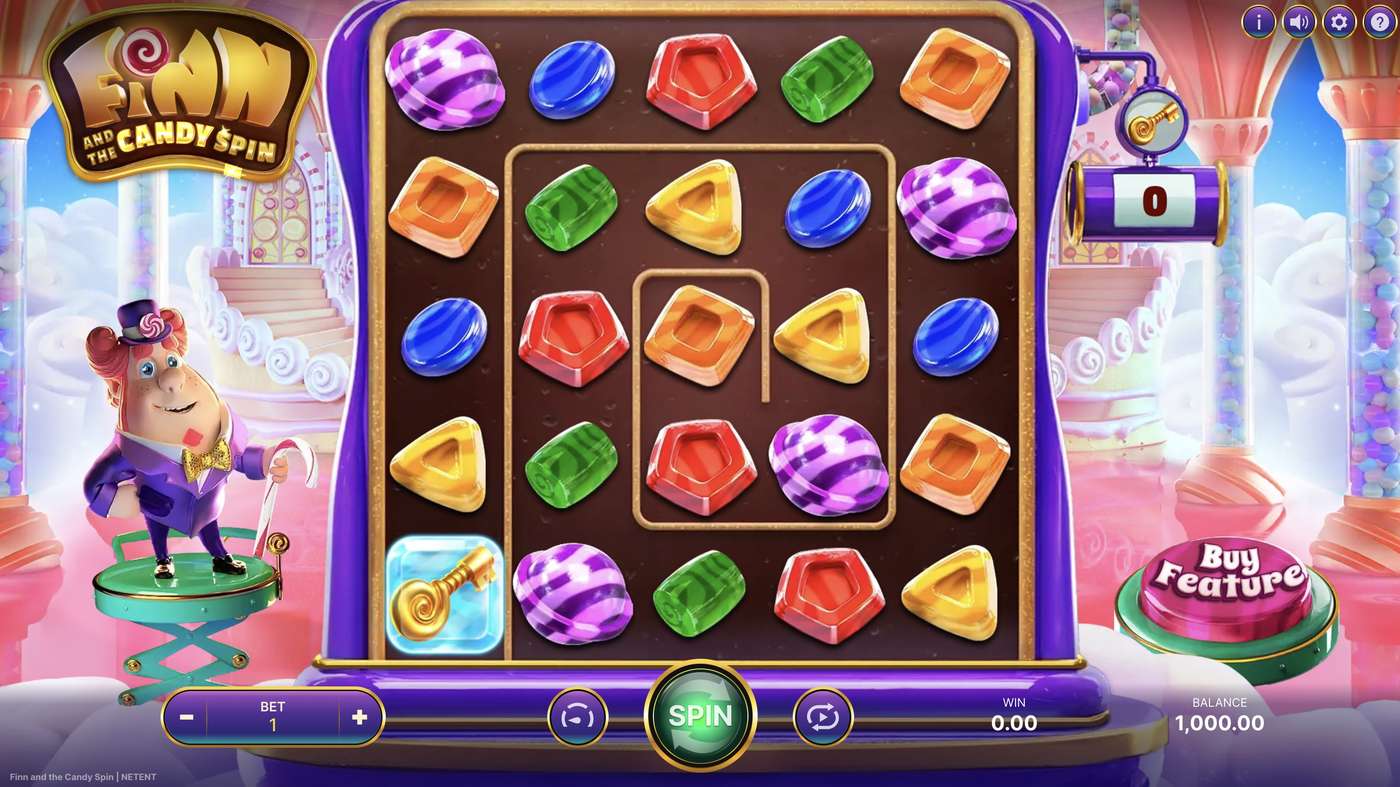 Finn and the Candy Spin: image of main menu