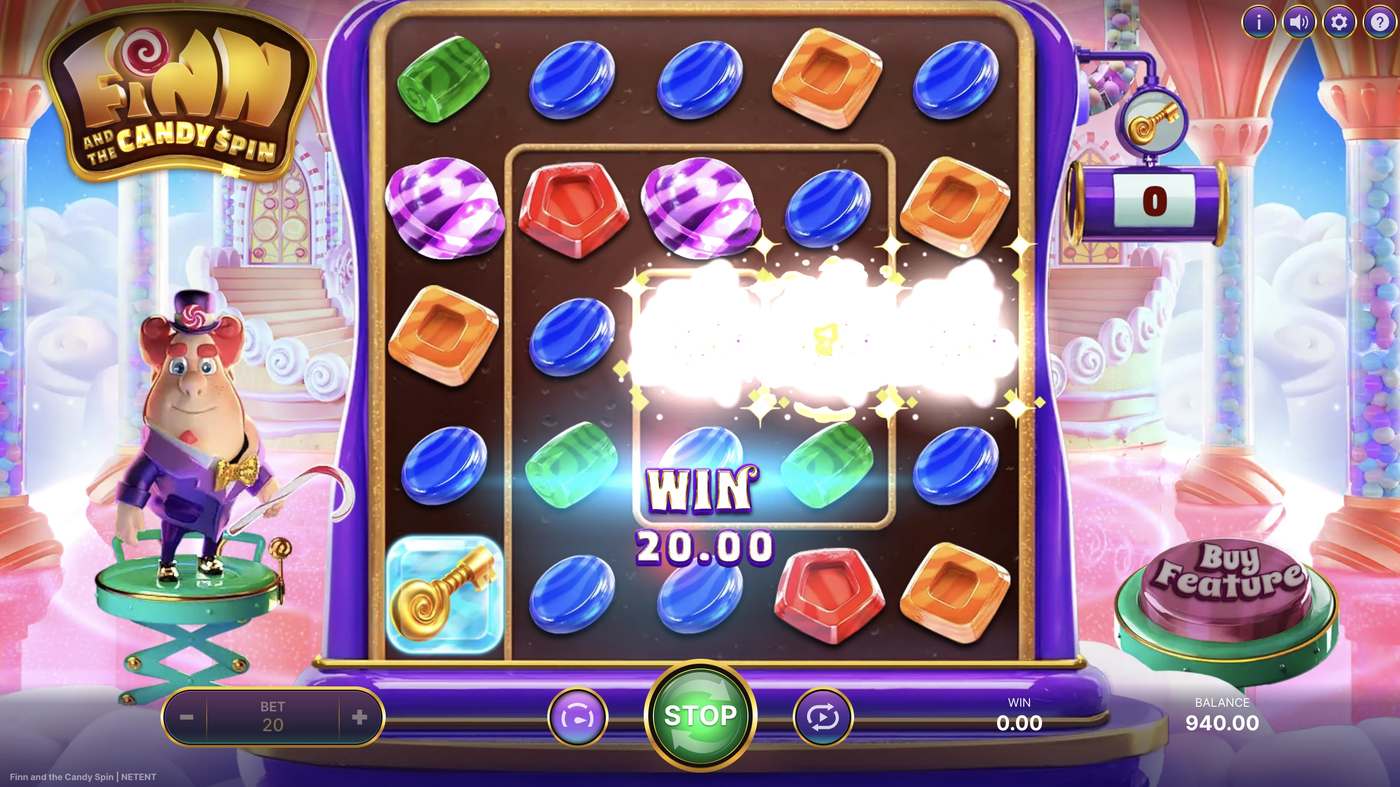 Finn and the Candy Spin: image of winning