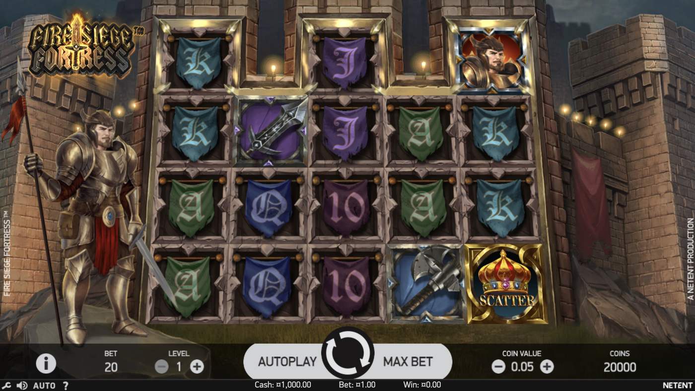 Fire Siege Fortress: image of main menu