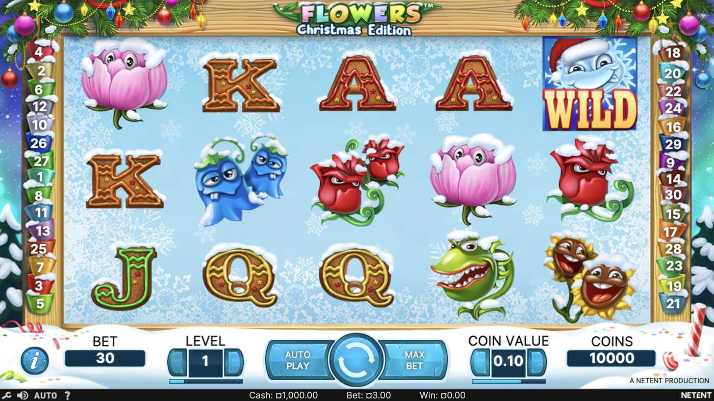 Flowers Christmas: image of main menu