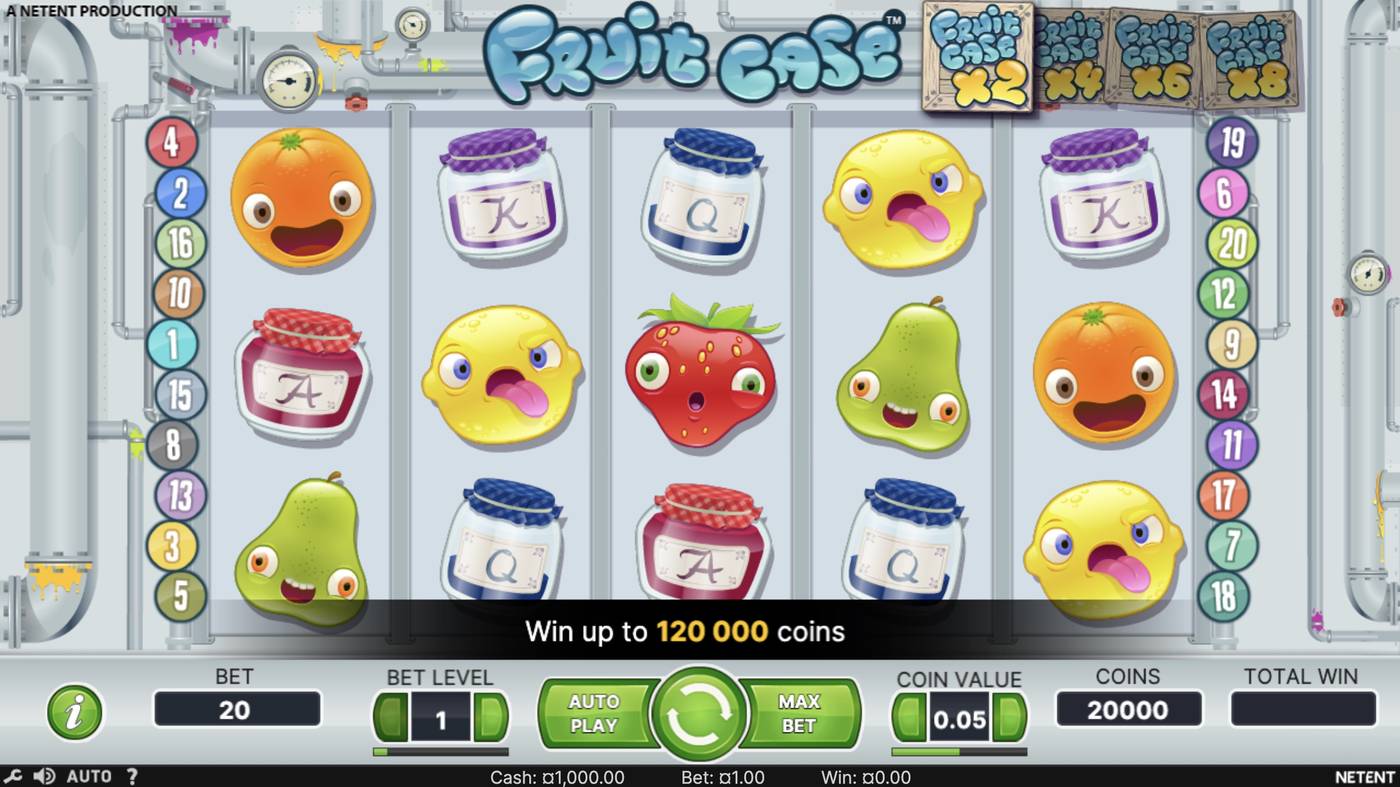 Fruit Case: image of main menu