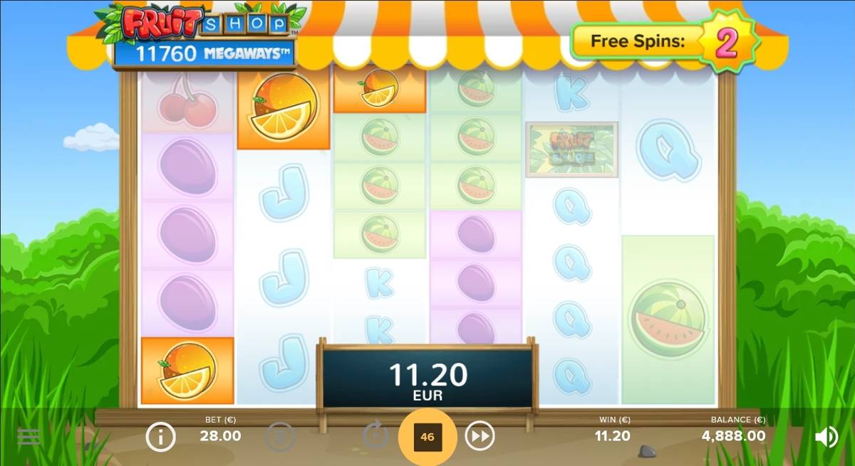 Fruit Shop Megaways: image of winning