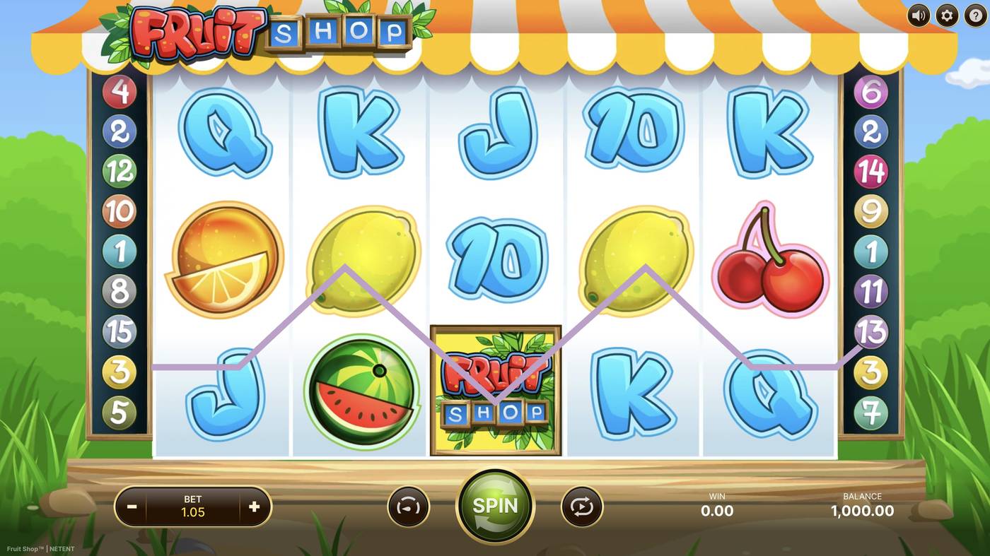 Fruit Shop: image of main menu