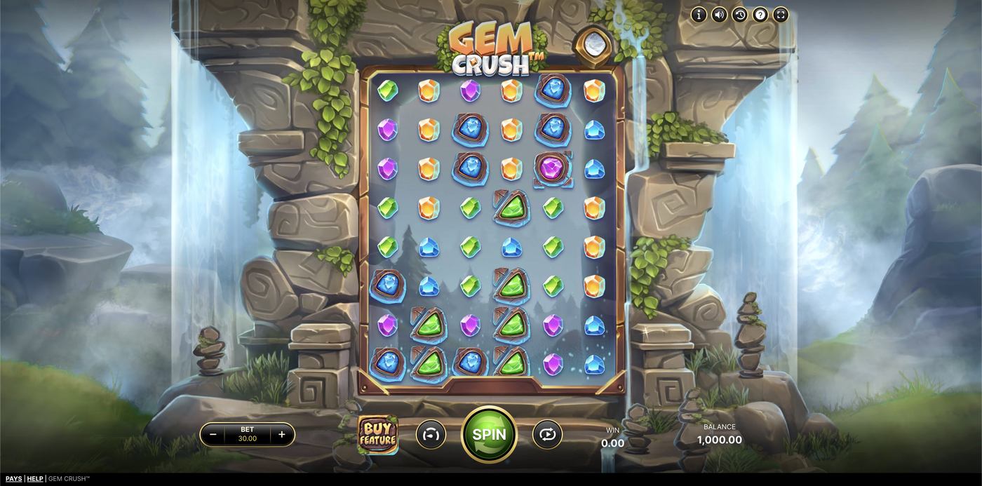Gem Crush: image of main menu