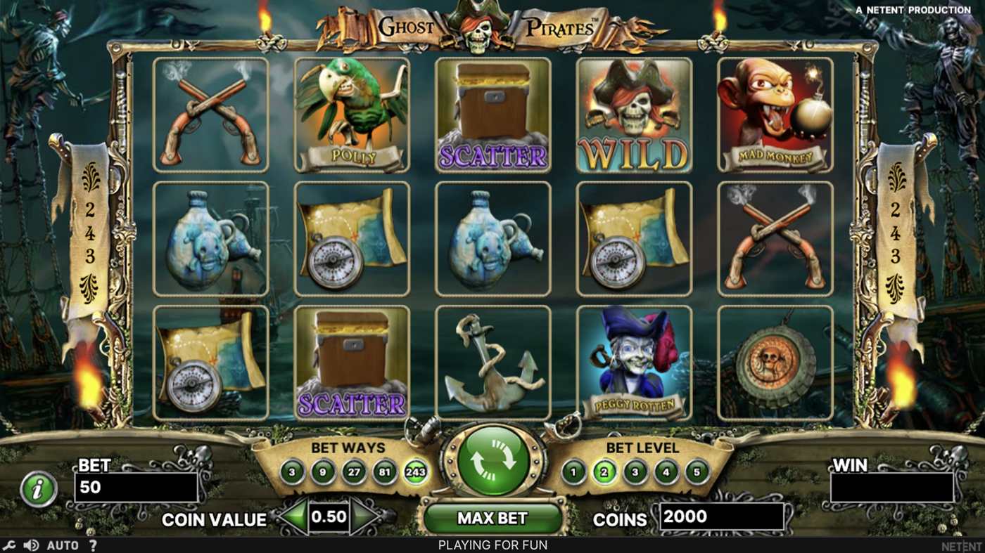 Ghost Pirates: image of main menu