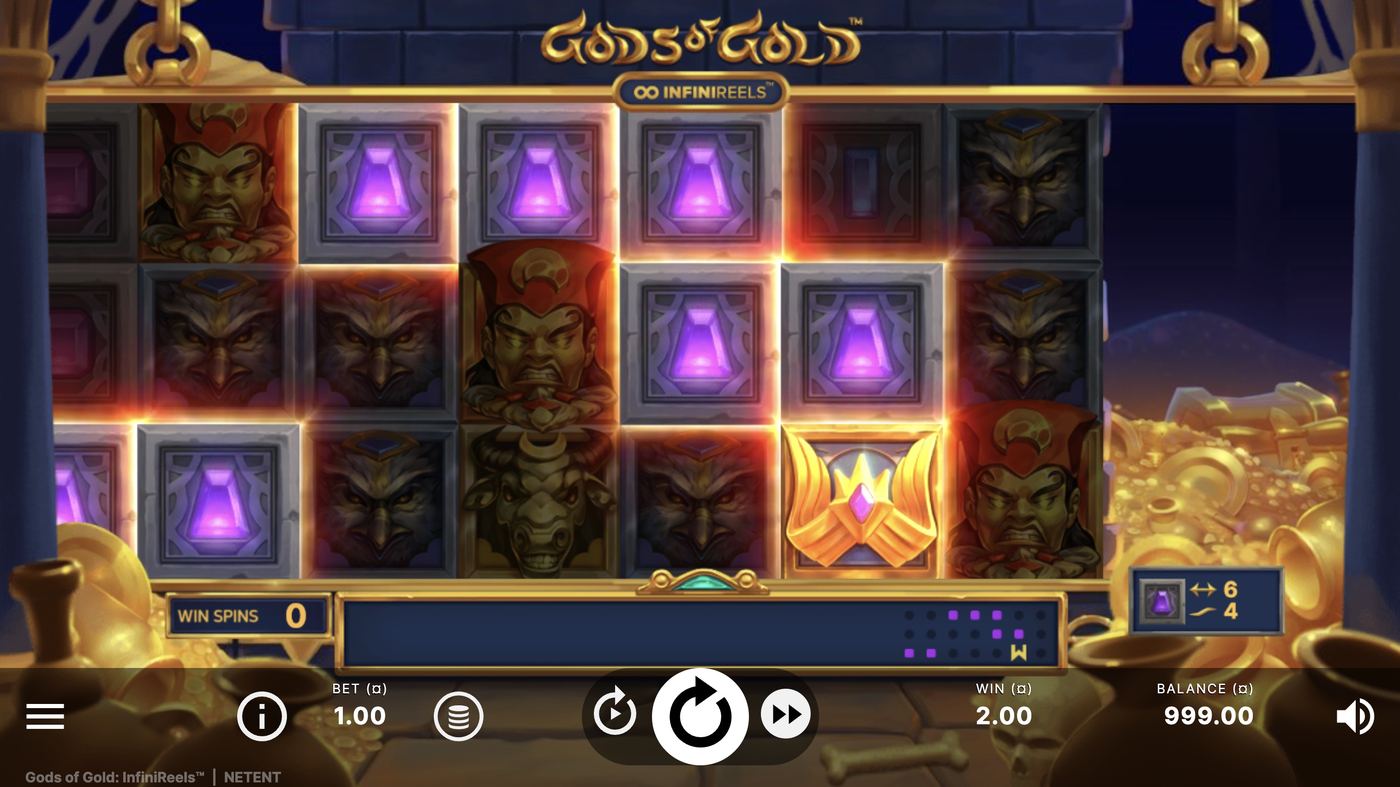 Gods of Gold: InfiniReels: image of winning