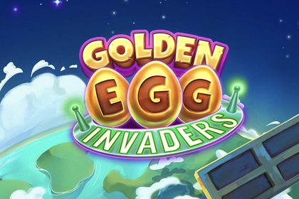 Golden Egg Invaders Online Slot Logo