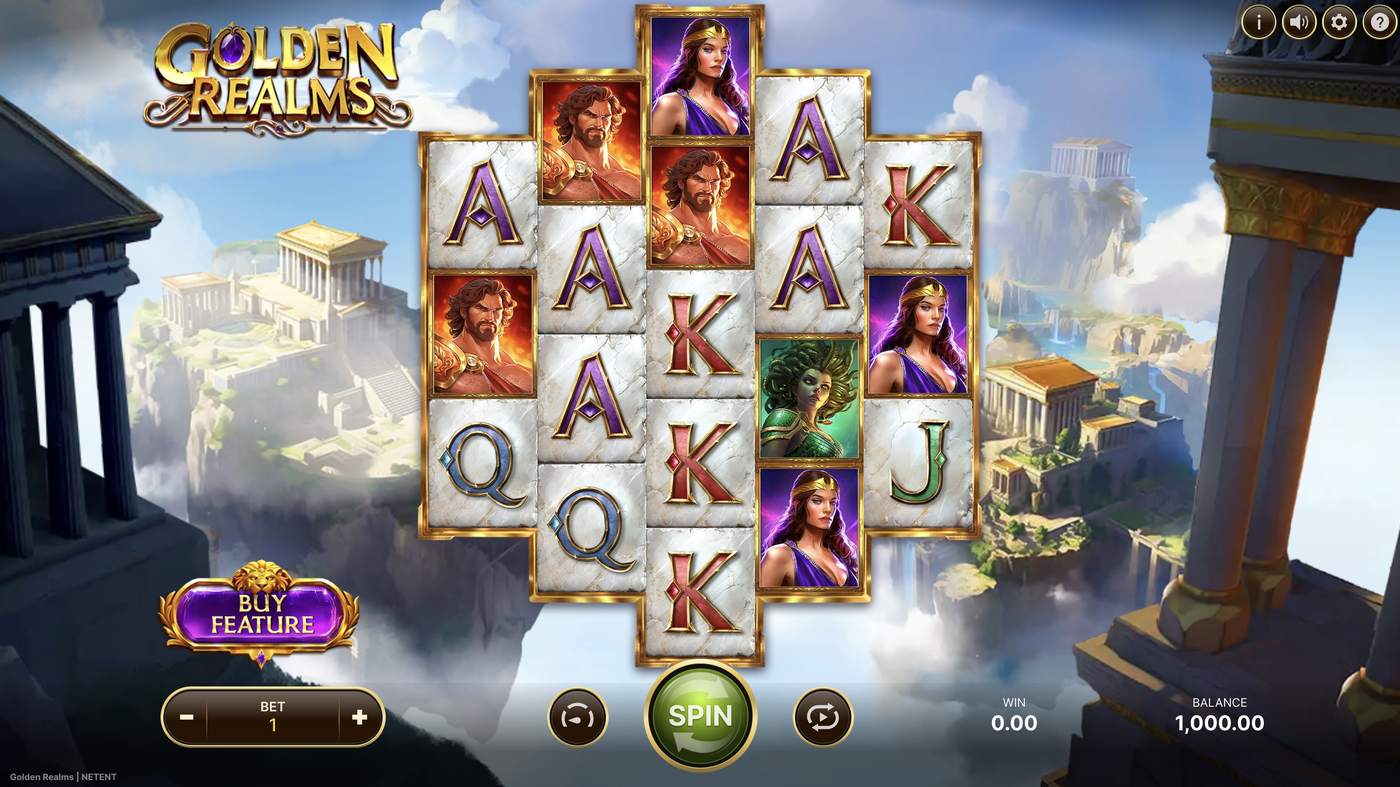 Golden Realms: image of main menu