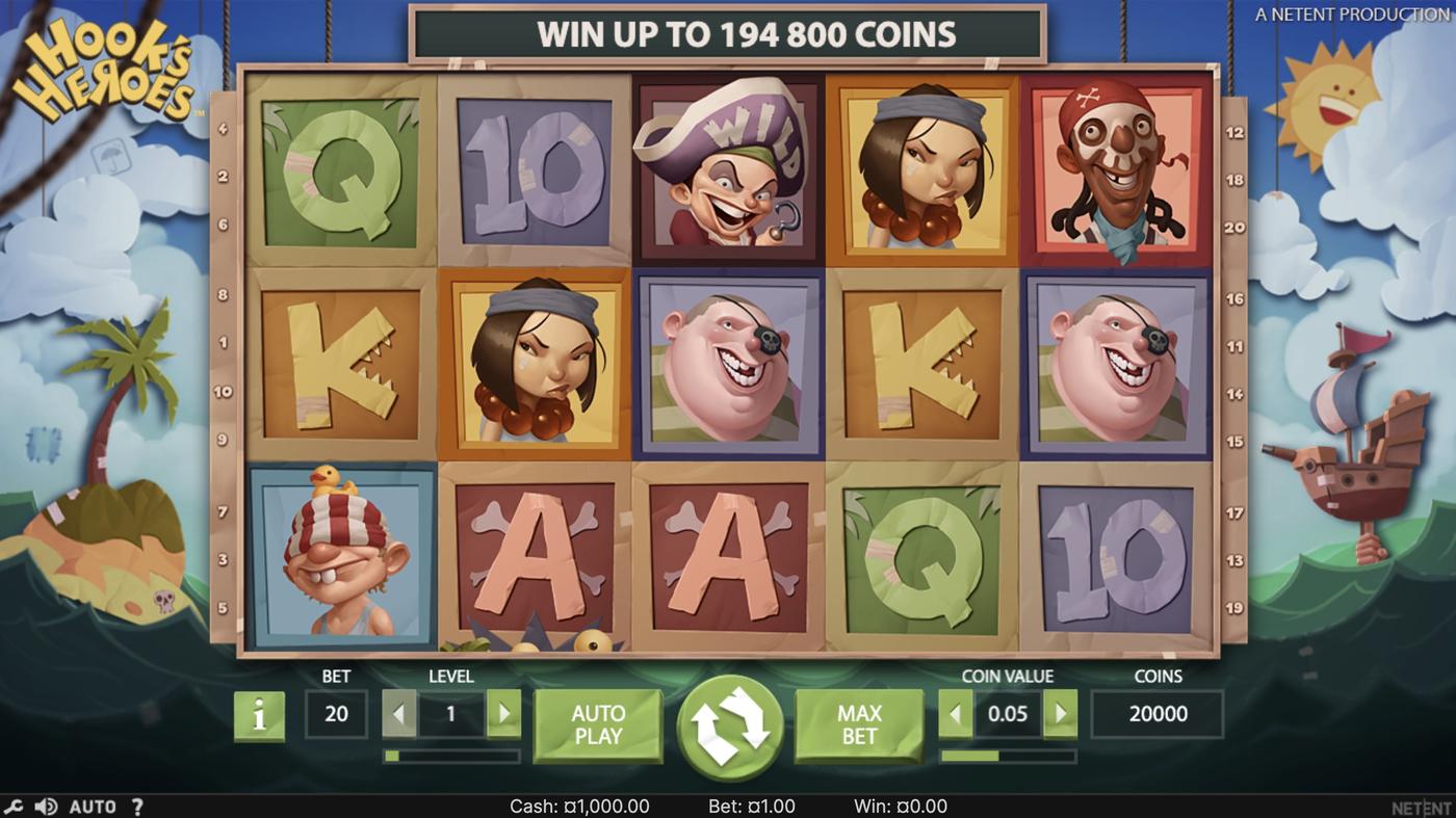 Hook's Heroes: image of main menu