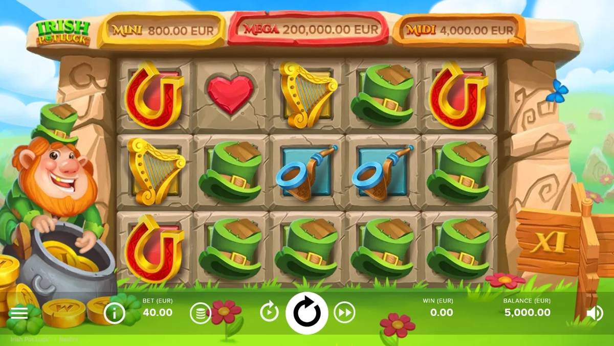 Irish Pot Luck: image of main menu